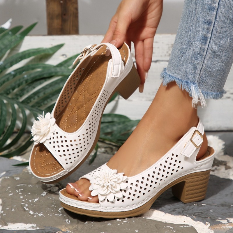 Women'S Shoes Toms - Sandali Donna con Tacco Grosso Estivi