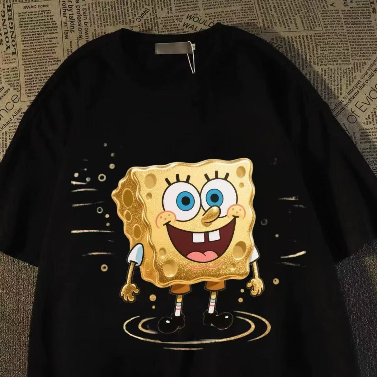 Women'S Shoes For Crews - T-shirt vintage con stampa SpongeBob per