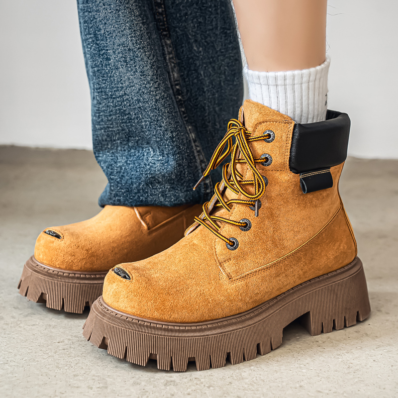 Suede Ankle Boot - Stivali Classici Alti da Uomo in