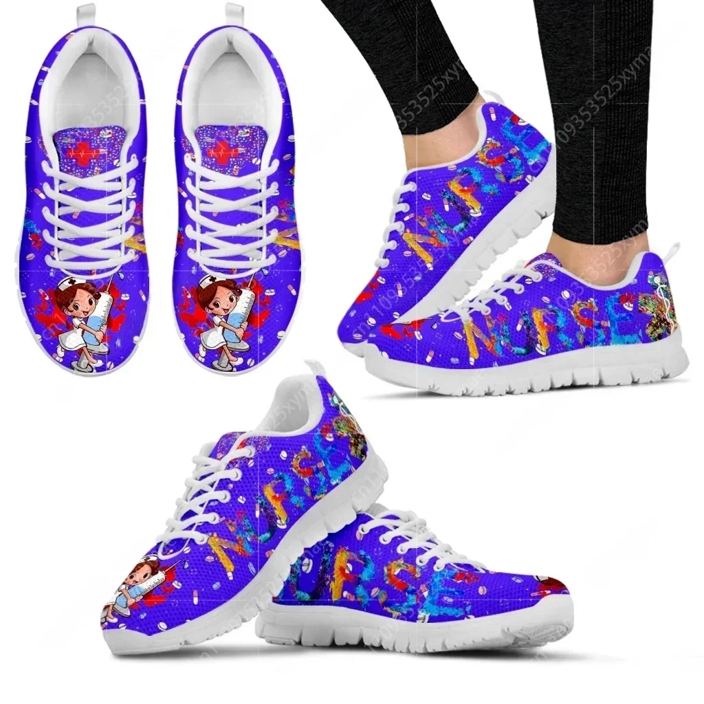 Women'S Shoes Nursing - Scarpe da ginnastica personalizzate con motivo