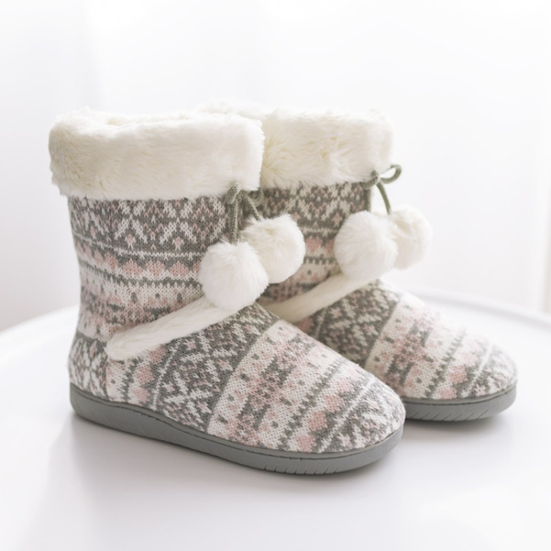 Women Shoes For Winter - Stivali con pantofole in peluche per
