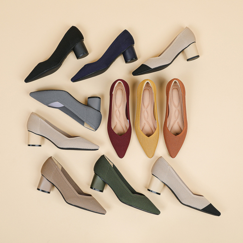 Court Heel Pointed - Scarpe da Donna con Tacco Alto