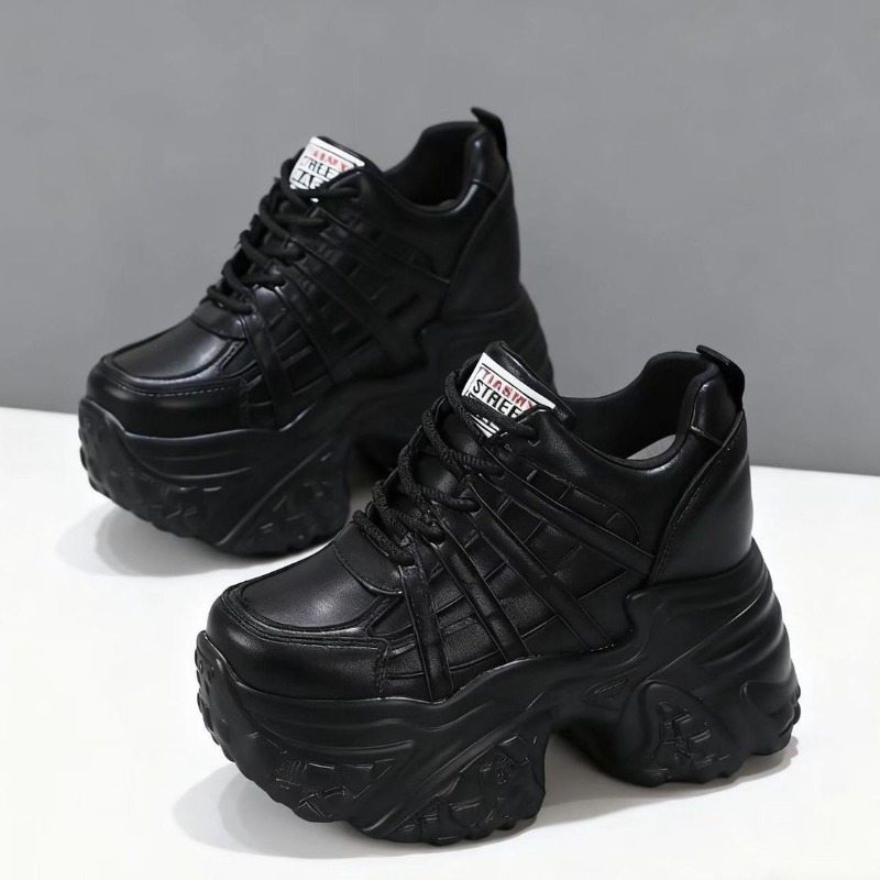 Women Shoes Store - Nuove Sneakers con Zeppa in Vera