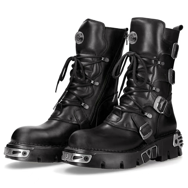 stivali da moto alti punk goti - Suede Ankle Boot recensione e prezzo