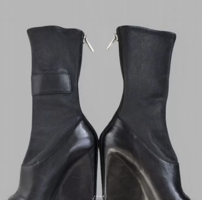 Sandali con zeppa in pelle ner - Women'S Shoes Paris recensione e prezzo