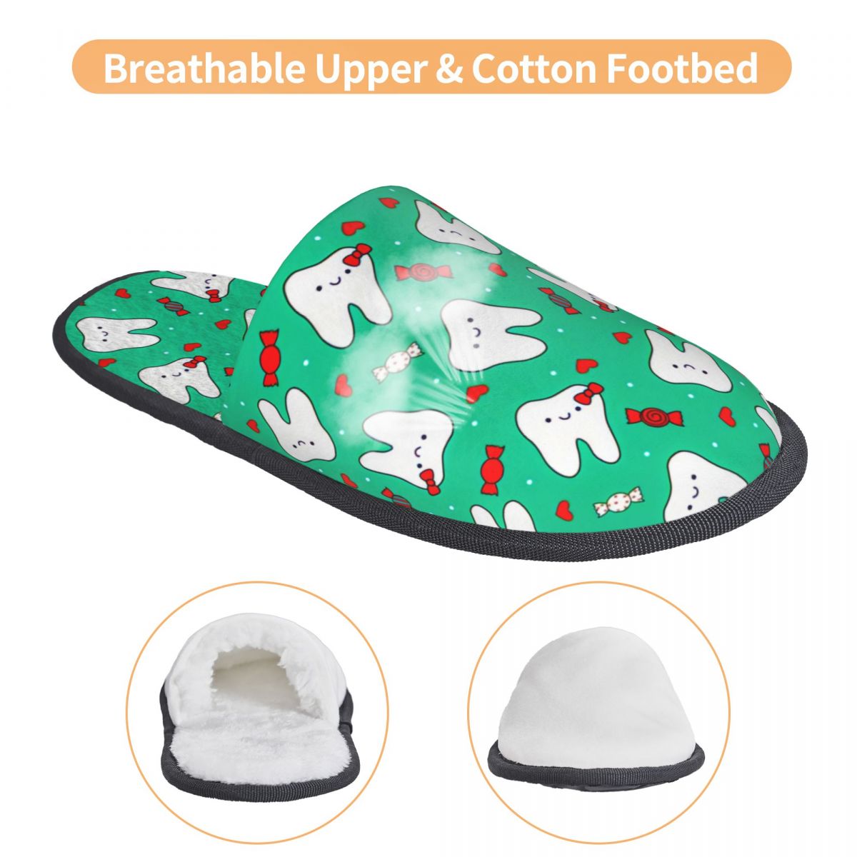 Pantofole da casa Happy Teeth  - Women Shoes For Winter recensione e prezzo