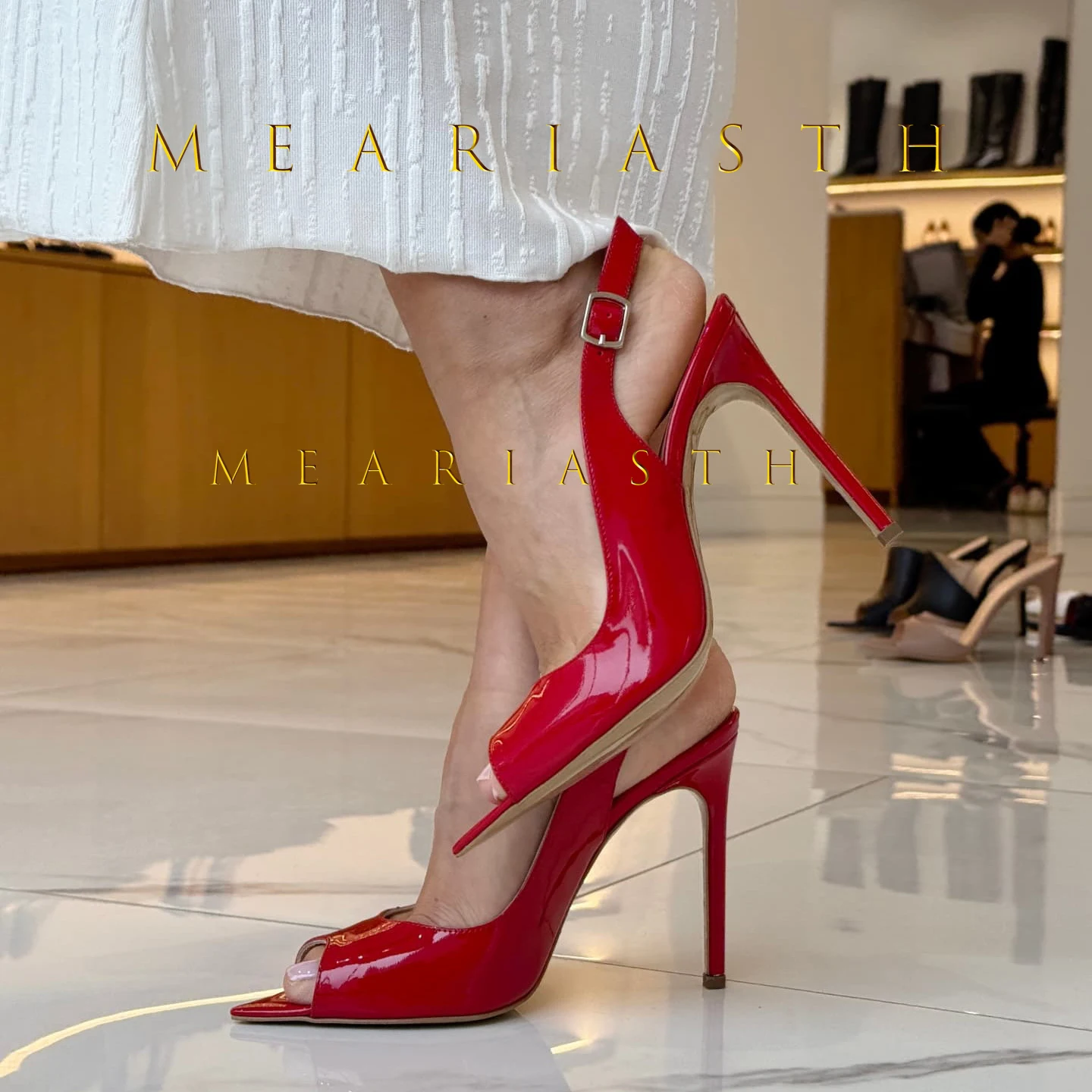 Sandali in pelle verniciata in - Women Shoes Japanese Brand recensione e prezzo